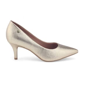 Sapato Scarpin Feminino Vizzano Metalizado 1185.1302 Texturizado