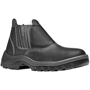 Bota Vaqueta Bico Plástico com Elástico N42 Preto CA42016 Bracol