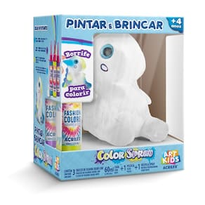 Pelucia Para Pintar E Brincar Borrife Para Colorir Acrilex