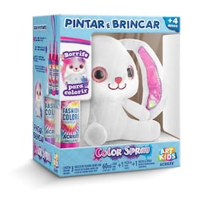 Pelucia Para Pintar E Brincar Borrife Para Colorir Acrilex