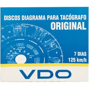 Disco para tacógrafo 7 dias 125 Km/h VDO