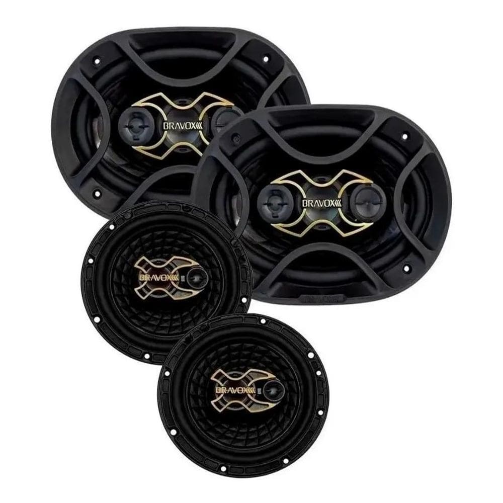 Alto Falante Bravox Kit Fácil X 6" B3X60 + 6X9 B4X69 240Wrms