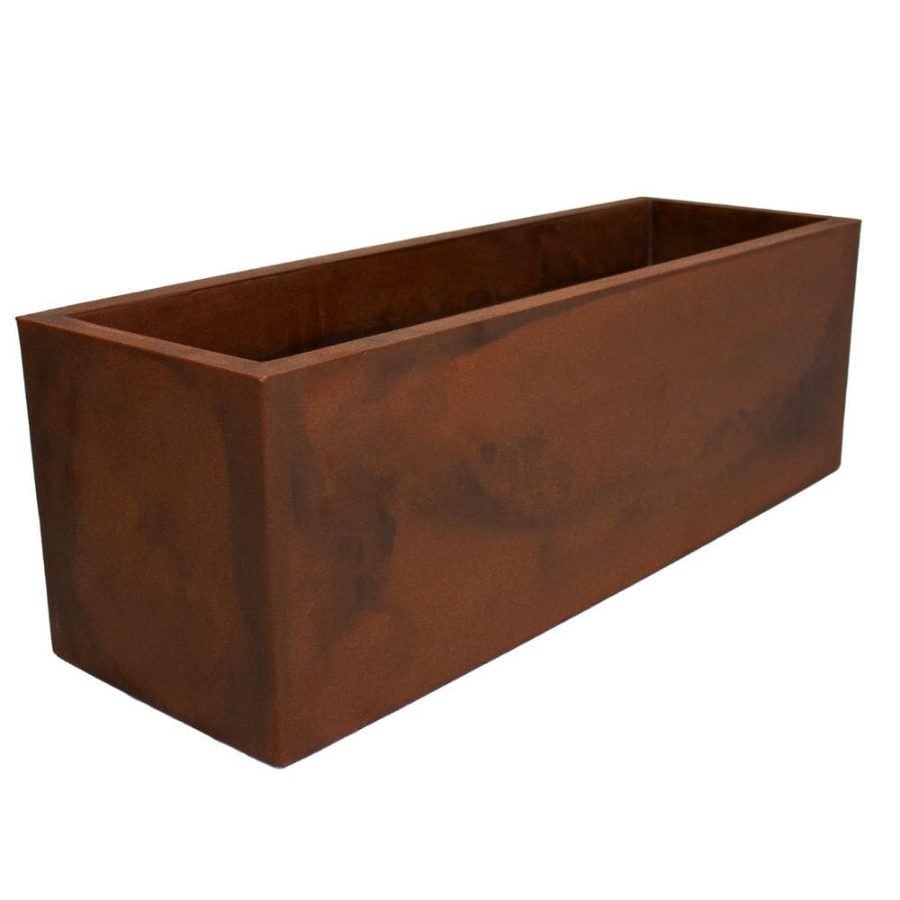 Floreira Flat 67 (17L) Cor Aço Corten JAPI