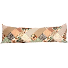 Fronha Para Travesseiro Corpo Percal 180 Fios Laranja 150x50