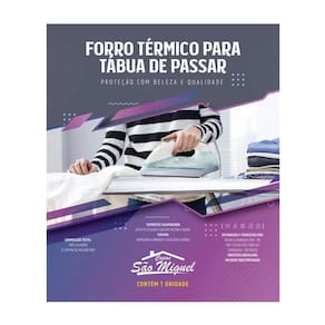 Forro Térmico Com Espuma Para Tábua De Passar Roupa 1,50M