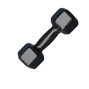 Halter Sextavado Emborrachado 7Kg Academia Treino Musculação