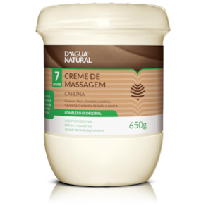 Creme de Massagem D`agua Natural Cafeína 7 Ativos 650gr