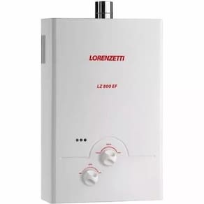 Aquecedor De Água A Gás 8 Litros Lorenzetti Lz 800Ef Gás Glp