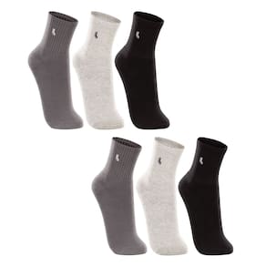 Kit  6 Pares Meias Adulto Cano Médio Esportiva Lupo
