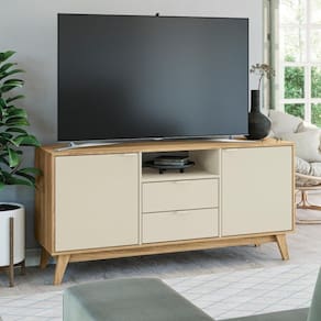 Rack Para Tv Kappesberg 2 Portas 2 Gavetas Itapuã/argila