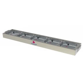 Buffet Frio 5 Cubas Progás PRBF-50GN com Tampa de Vidro