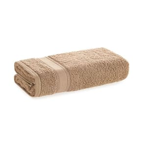 Toalha De Rosto Fio Cardado 100% Algodão Linea Taupe