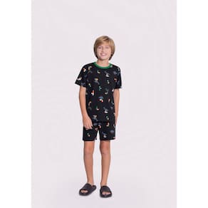 Pijama Infantil Menino Brilha no Escuro Alakazoo Ref. 19060