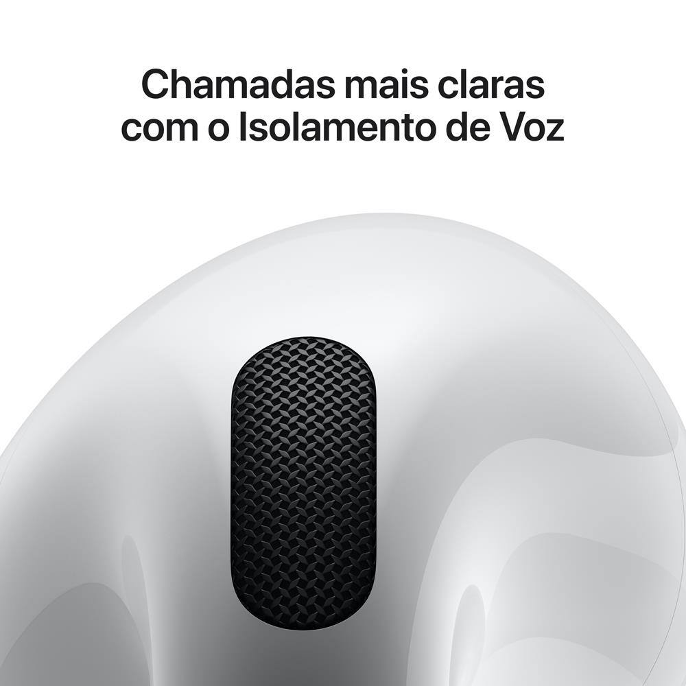 Apple AirPods (4ª Geração) com Estojo de Recarga | Casas Bahia