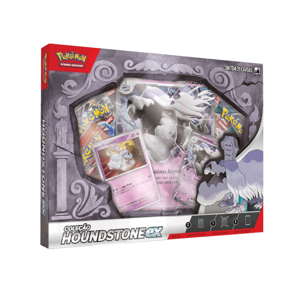 Box Pokemon Houndstone EX com 39 Cards