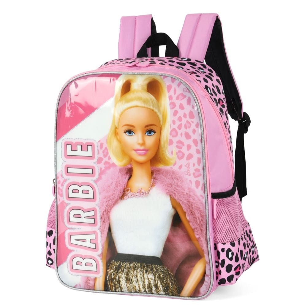 Mochila Bolsa De Costas Feminina Menina Barbie Estilosa Rosa