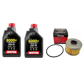Kit Troca De Óleo 2X Motul 5000 10W-30 4T 1L Twister 2016 A 2022 Xre 300 Cb 300R Tornado + 1 Filtro