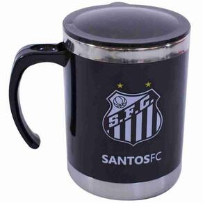 Caneca Térmica Santos 450ml - Preto, Inox