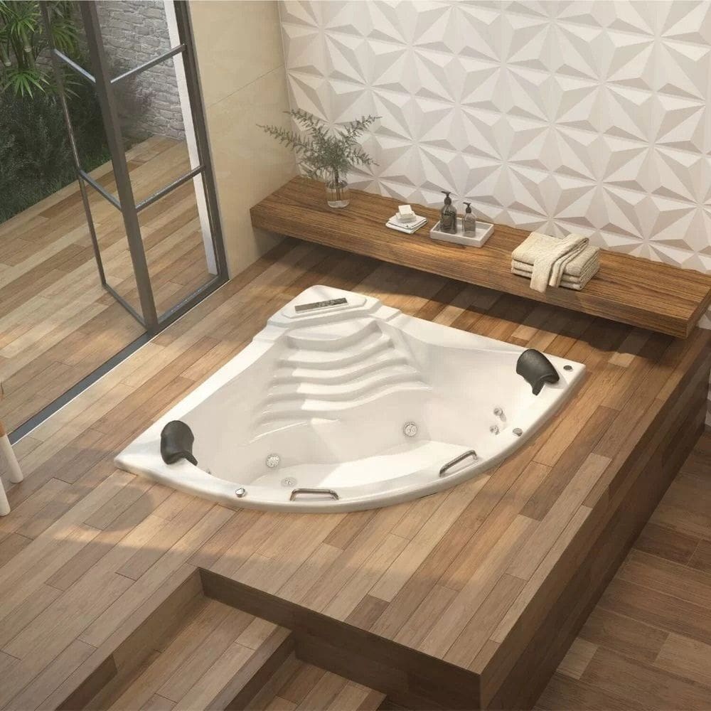 Banheira de Hidromassagem Acapulco Gran Luxo 150x211x51cm - P3 - 220v - com Aquecedor