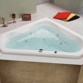 Banheira de Hidromassagem Quantum em Gel Coat Gran Luxo 135 Cm - sem Aquecedor - Volume Ideal 250 Li - 220V