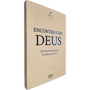 Devocional Encontro Com Deus: 365 Devocionais Para Fortalecer Sua Fé Bíbliaon