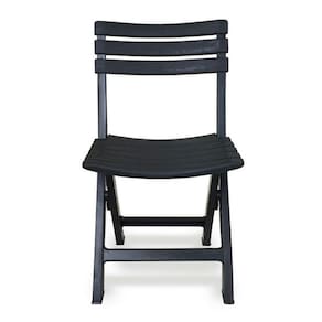Cadeira De Plástico Arqplast Dobrável Preto 110kg 80x45x42cm