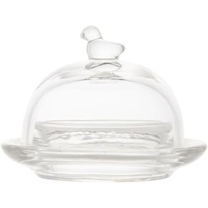 Manteigueira de Cristal Pássaro - Lyor