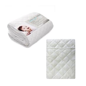 Kit Capa de Colchão Impermeavel Capa Travesseiro Fronha 30x40cm Branco Berço Bebe Antialergica