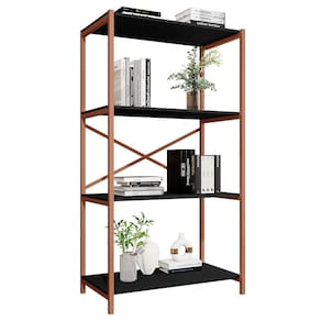 Estante Livreiro Steel 90cm Estilo Industrial com Pés em Aço