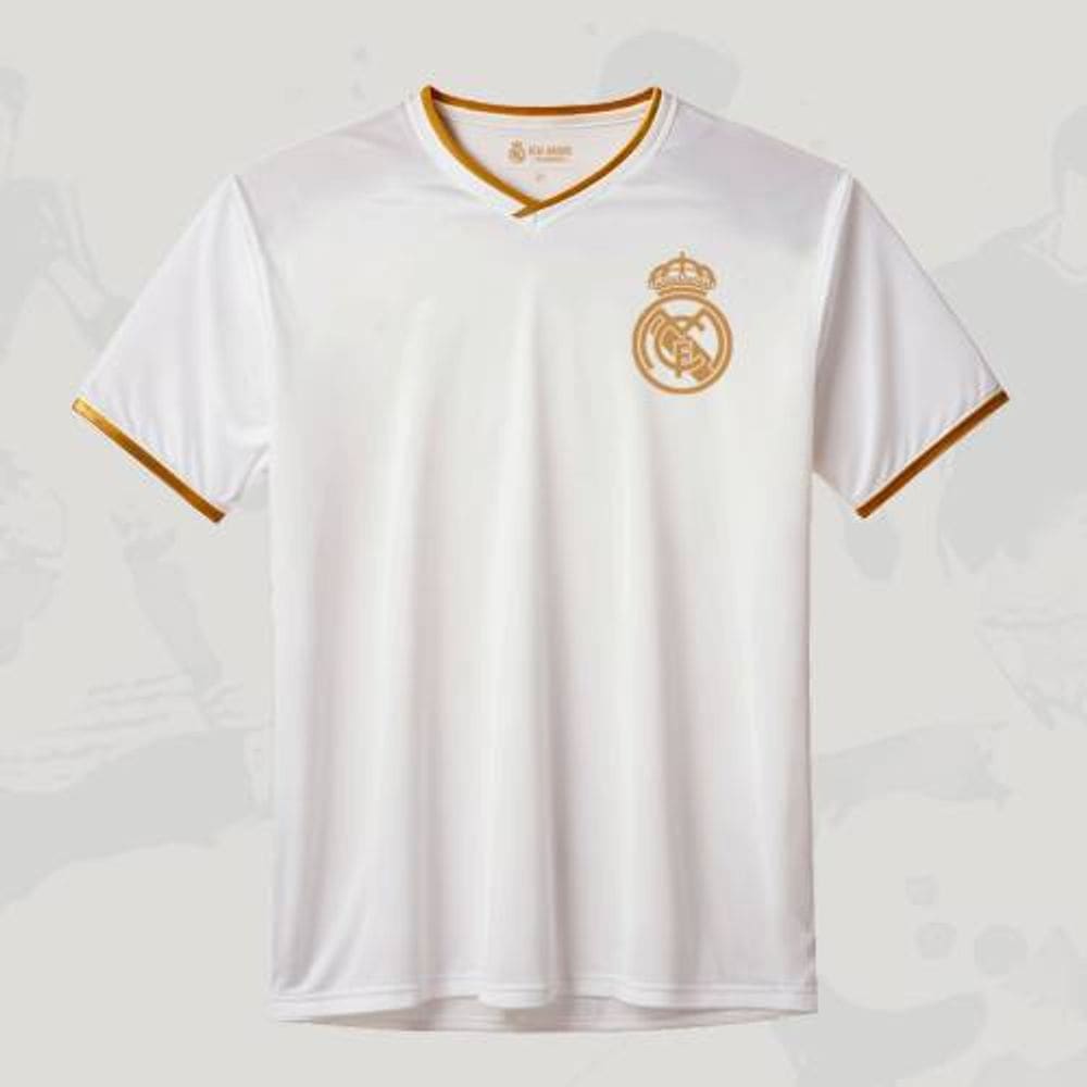 Camisa Real Madrid Retrô Algodão Juvenil