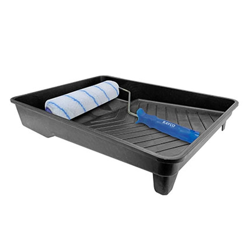 Kit Bandeja Plástica E Rolo De Lã Com Garfo 23Cm 14107 Rayco