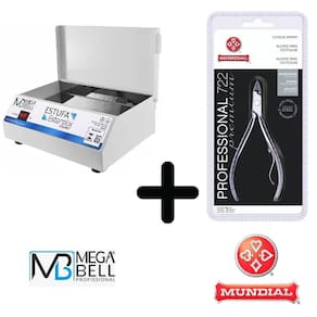 Estufa Para Alicates Manicure Mega Bell + Alicate Mundial 722