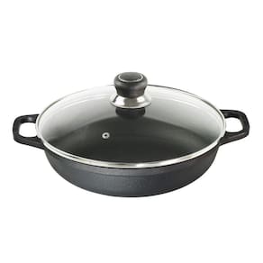 Paella Ferro Fundido Alça Ferro Tampa Vidro Santana 36 Cm