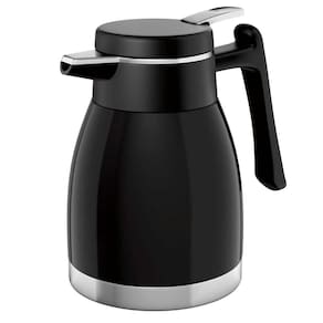 Bule Térmico Inox 1,2L Preto Quebec Euro Home