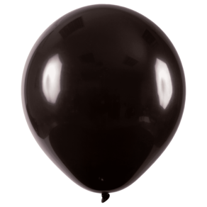 BALÃO LISO - ART-LATEX Nº 16 - PRETO - Pacote com 12 unidades
