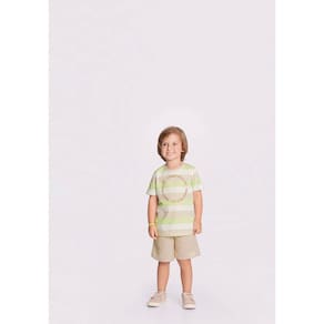 Conjunto Menino Infantil Camiseta Bermuda Alakazoo Ref 44883