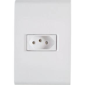 Conjunto 4x2 2p+t Liz 10a 250v Branco - Tramontina