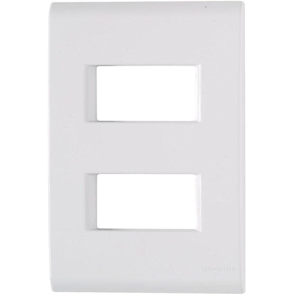 Placa 2 Postos Afastados 4x2 Liz Branco - Tramontina