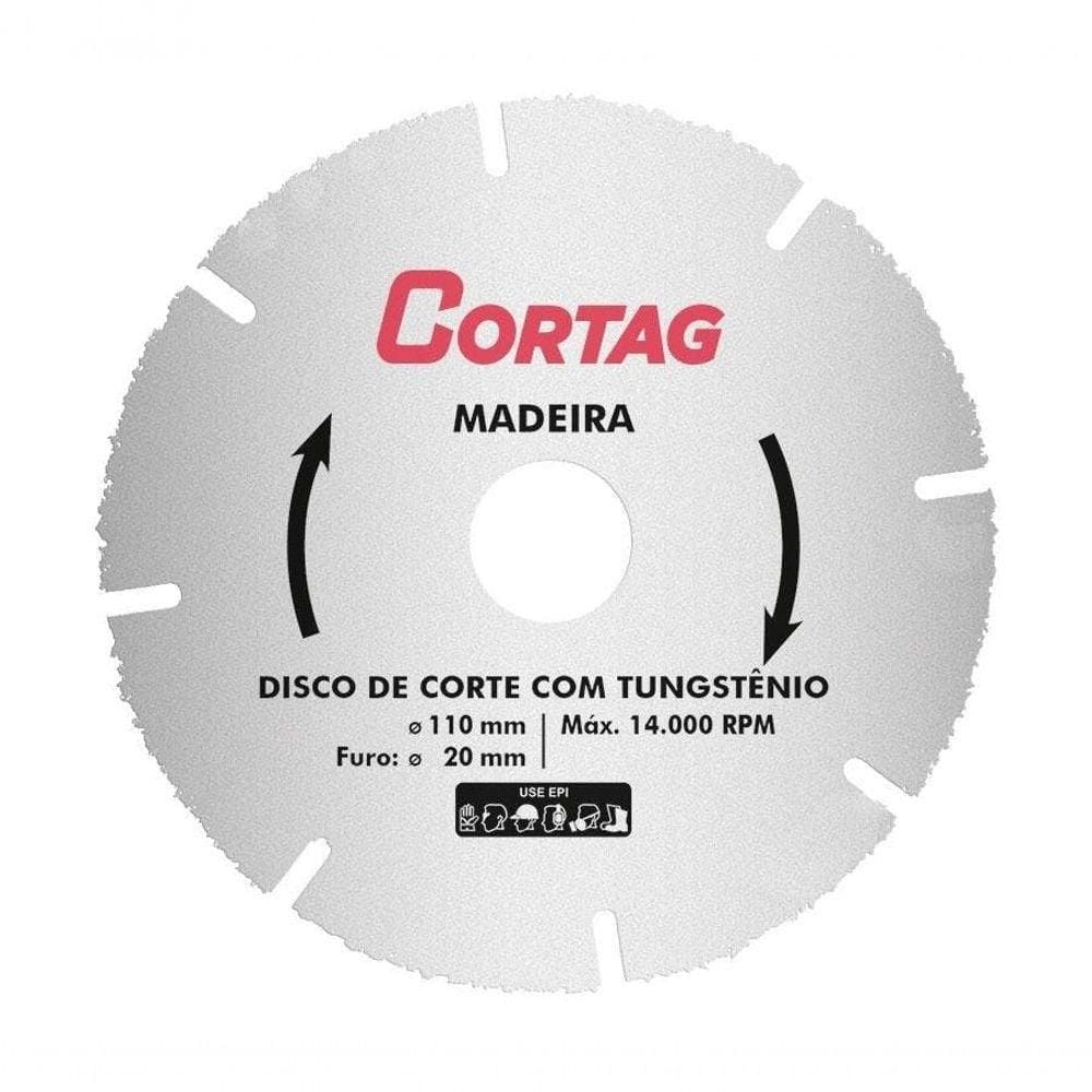 Disco De Corte Com Tungstênio 110mm - Cortag