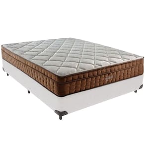 Cama Box Branco E Colchão Anjos Star Pillow In Molas Ensacadas Casal Anjos
