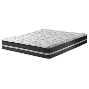 Cama Box Baú Bege E Colchão Classic Preto Molas Ensacadas Casal Anjos