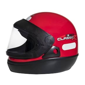 Capacete Taurus fechado Classic Vermelho 10020225 TAM 60