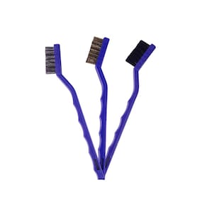 Kit 3 Escovas Detalhamento Nylon Aco Latao Vonixx