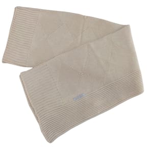 Manta Tricot bebe Unissex Noruega Bege Losangos