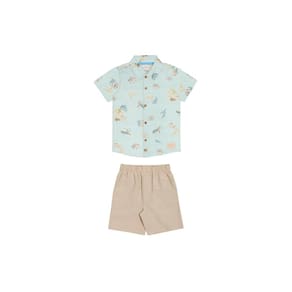 Conjunto Camisa e Bermuda Infantil Menino Alakazoo Ref 44952