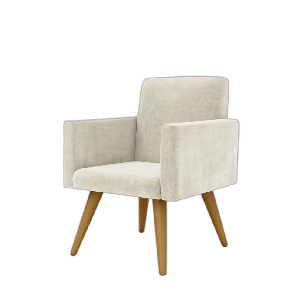 Cadeira Estofada Poltrona Para Sala Quarto - Balaqui Decor
