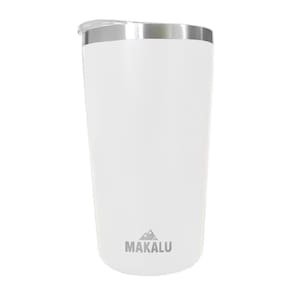 Copo Térmico Aço Inox 420ML Branco p/ Água Cerveja Café - Quente e Frio - Unica Unico