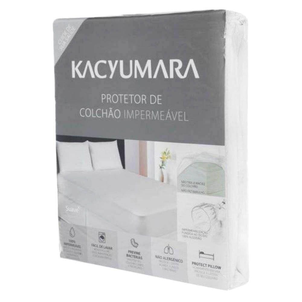 Protetor Colchão Kacyumara Suave King Branco 1,93m x 2,03m