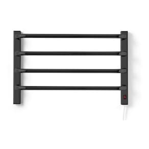 Toalheiro Térmico 110V Para 1 Toalha Fio Lado Direito Preto