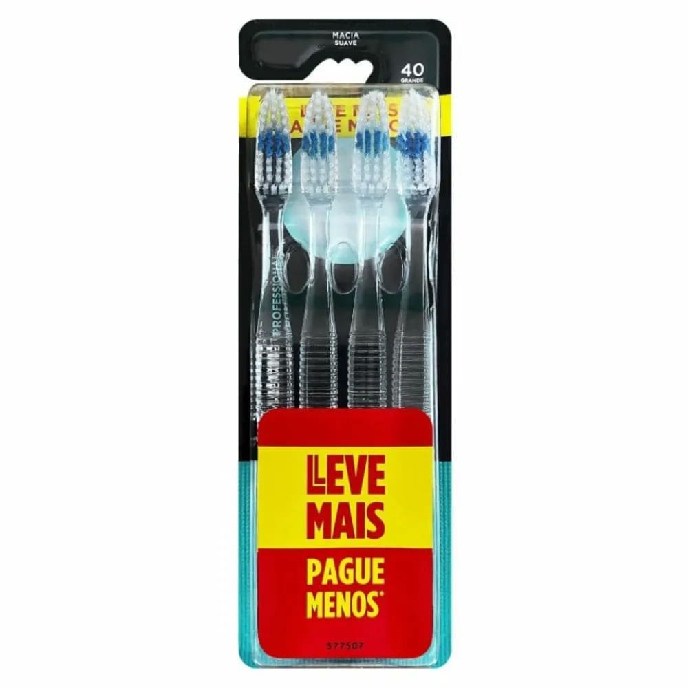 Escova Dental Johnson`s Reach Professional Grande 40 - 4 Unidades